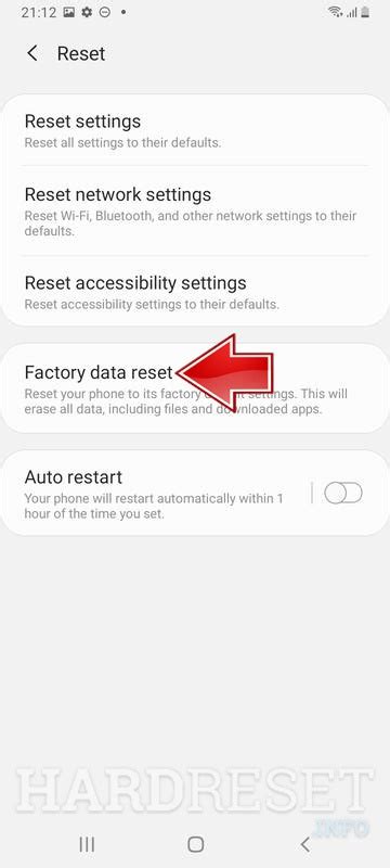 How To Reset and Wipe Data on Samsung Galaxy A12 .